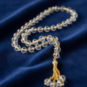 | Tasbih Islamic Rosary | 33-Bead Misbaha with Sparkling Accents | Premium Handmade Tasbeeh for Daily Devotion & Meditation