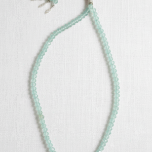 Faceted Glass Tasbeeh 99 Beads - Pastel  Islamic Prayer Rosary with Silver Metal Accents - Misbaha for Dhikr & Meditation