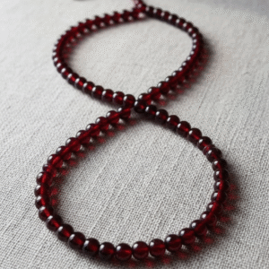 Carnelian Stone Worry Beads - 99-Bead Meditation Tasbeeh - Islamic Gift for Men & Women"