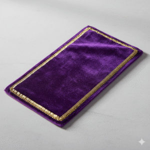 Kids  Prayer Mat - Purple with Gold Border
