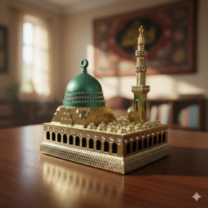 Madinah Masjid an-Nabawi Miniature Figurine - Islamic Home Decor, Religious Gift