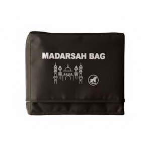 Premium Black Madarsah Bag for Kids & Adults | Ideal for Islamic School, Madrasah & Quran Class | A&A