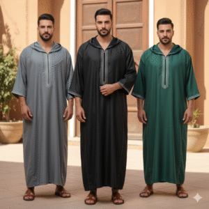 Men's Thobe Winter Jubba | Moroccan Djellaba with Hood