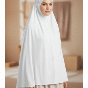 WAAW One Piece Pull-On Hijab for Women - Turlu Viscose, Non-Bobble, Large Scarf with Niqab Option - 5XL