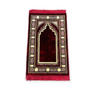 Jaynamaz salah prayer rug Turklish prayer mat Red