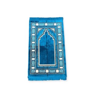 Jaynamaz salah prayer rug Turklish prayer mat Blue