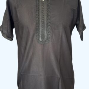 Children's Islamic Clothing | Boys' Thobe, Jubba, Caftan Robe | Traditional Black Dress Shirt