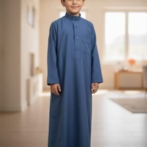 Boy's Thobe - Elegant and Comfortable Long Sleeve Thobe for Kids