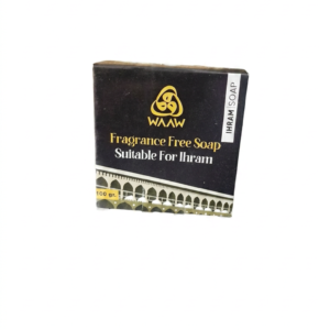 WAAW Fragrance Free Ihram Soap 100g - Unscented Solid Bar Soap for Hajj & Umrah - Suitable for Ihram State