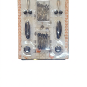 Royal Nobility Hijab Pins Mix 8PCS - Premium Black Silver Gold Hijab Scarf Pins with Storage Case | Strong Hold Hijab Accessories