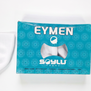 : Eymen Soylu Knitted Takke / Prayer Cap – White, Black, Light Brown, Grey Soft Breathable Fabric,